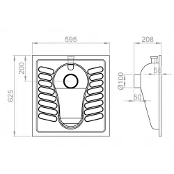  WC TURCESC INOX, NOFER