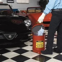 Cutie de siguranță pentru deșeuri uleioase, SoundGard™ 0908 Justrite, Roșu