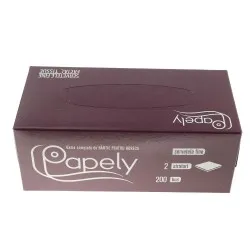 Servetele faciale cu 2 straturi, 200 bucati/cutie, Papely Servetele faciale cu 2 straturi, 200 bucati/cutie, Papely