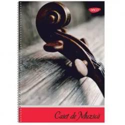 Caiet muzica a4 24 file spira daco Caiet muzica a4 24 file spira daco