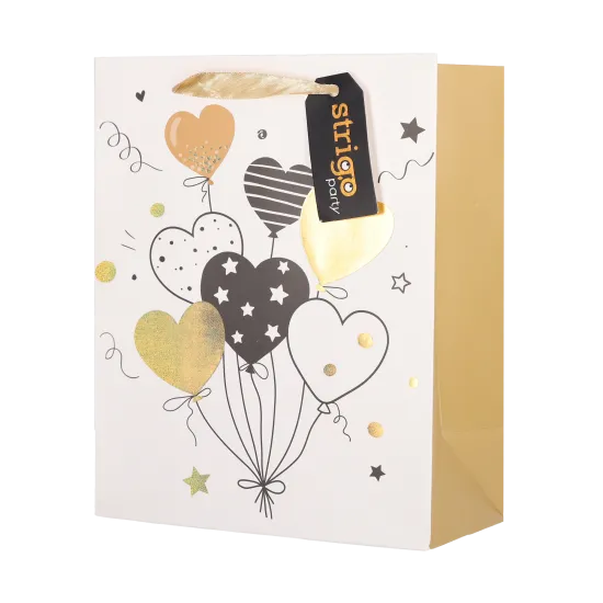 Set 3 pungi hartie 18x23(h)x10cm 210 gsm. PART010