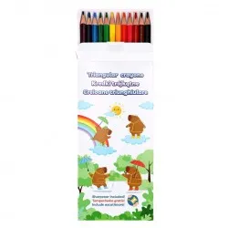 Creioane colorate Strigo, 12 culori, Seria Capybara SSC500