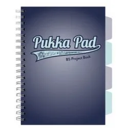 Caiet cu spirala si separatoare Pukka Pad Project Book, format B5, matematica, hartie 80g, 3108(NY)-WPC