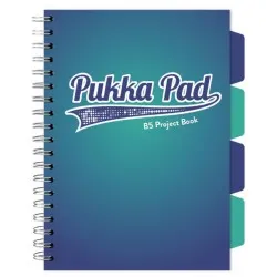 Caiet cu spirala si separatoare Pukka Pad Project Book, format B5, matematica, hartie 80g, 3110(BE)-WPC