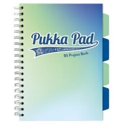 Caiet cu spirala si separatoare Pukka Pad Project Book, format B5, matematica, hartie 80g, 3118(SM)-WPC
