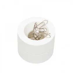 Dispenser agrafe MAUL, din plastic reciclat, alb