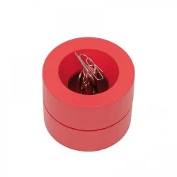 Dispenser agrafe MAUL, din plastic reciclat, rosu