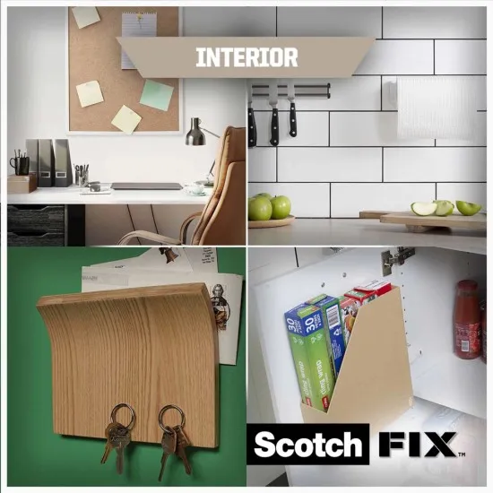 Banda dublu adeziva 3M, montare Scotch-Fix, 19 mm x 1.5 m Banda dublu adeziva 3M, montare Scotch-Fix, 19 mm x 1.5 m