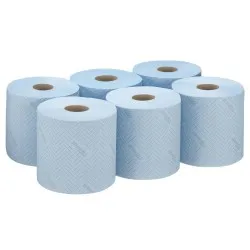 Lavete in rola Kimberly-Clark Wypall L10, alimente si igiena, 1 strat, 6 role/bax, albastre Lavete in rola Kimberly-Clark Wypall L10, alimente si igiena, 1 strat, 6 role/bax, albastre
