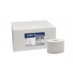 Hartie igienica midi Celtex Easy Pull, 2 stratur, 576 portii, 150m, 12 role/set