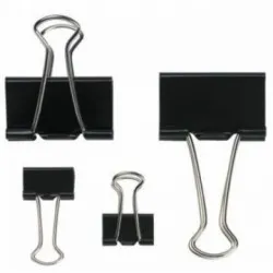 Clip metalic Binder Clips 15 mm, 12buc/cutie Clip metalic Binder Clips 15 mm, 12buc/cutie