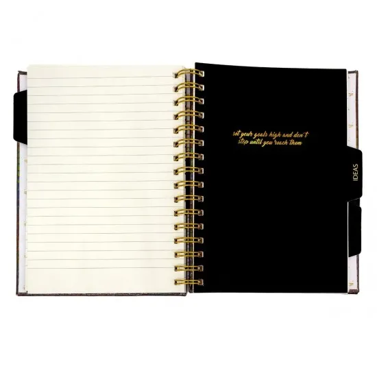 Agenda cu spirala si separatoare Pukka Pads Wild Crocodile, A5 dictando, 160 pag hartie 90 g, coperti tari Agenda cu spirala si separatoare Pukka Pads Wild Crocodile, A5 dictando, 160 pag hartie 90 g, coperti tari