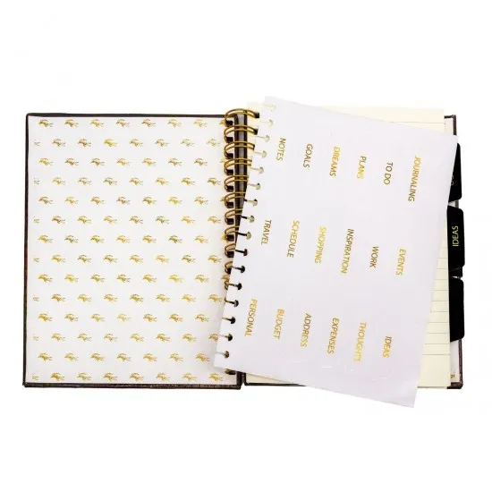 Agenda cu spirala si separatoare Pukka Pads Wild Crocodile, A5 dictando, 160 pag hartie 90 g, coperti tari Agenda cu spirala si separatoare Pukka Pads Wild Crocodile, A5 dictando, 160 pag hartie 90 g, coperti tari