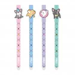 Set 4 pixuri Strigo cerneala cu stergere, CATELUSI, Set 4 pixuri Strigo cerneala cu stergere, CATELUSI,