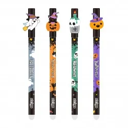 Set 4 pixuri Strigo cerneala cu stergere, HALLOWEEN Set 4 pixuri Strigo cerneala cu stergere, HALLOWEEN