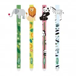 Set 4 pixuri Strigo cerneala cu stergere, ZOO Set 4 pixuri Strigo cerneala cu stergere, ZOO