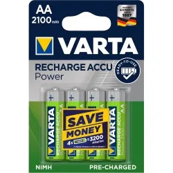Acumulatori Varta Power, HR6, AA, 2100 mAh, 4 bucati/set