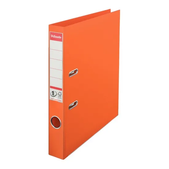 Biblioraft Esselte No.1 Power, PP/PP, A4, 50 mm, portocaliu Biblioraft Esselte No.1 Power, PP/PP, A4, 50 mm, portocaliu