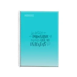 Caiet cu spira Miquelrius Messages, A4, matematica, 80 file, bleu Caiet cu spira Miquelrius Messages, A4, matematica, 80 file, bleu