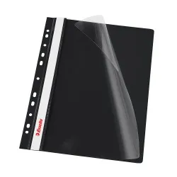 Dosar PP cu multiperforatii Esselte VIVIDA, A4, negru, 10 buc/set Dosar PP cu multiperforatii Esselte VIVIDA, A4, negru, 10 buc/set