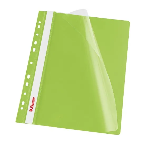 Dosar PP cu multiperforatii Esselte VIVIDA, A4, verde, 10 buc/set Dosar PP cu multiperforatii Esselte VIVIDA, A4, verde, 10 buc/set
