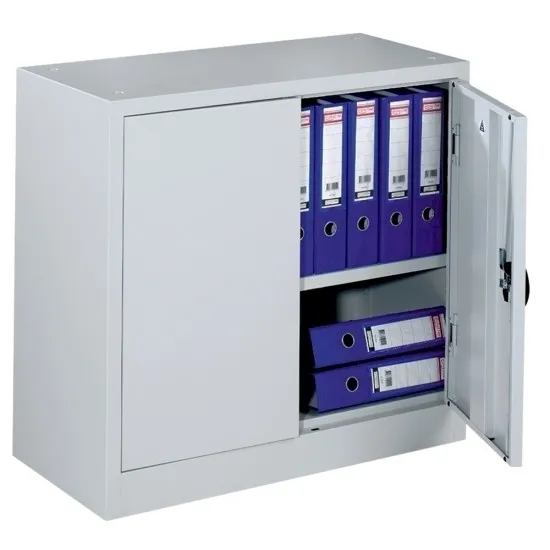 Dulap metalic Ceha, gri, 80x38x75 cm, 2 usi batante si 1 polita Dulap metalic Ceha, gri, 80x38x75 cm, 2 usi batante si 1 polita