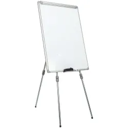 Flipchart magnetic, Noki, INT-619-4F, 70x100 cm, rama aluminiu, trepied ajustabil