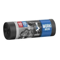 Saci menajeri negri HD-LD 60L 72 x 60 cm 14 microni 20 bucati/set, igienici, impermeabili, rezistenti Saci menajeri negri HD-LD 60L 72 x 60 cm 14 microni 20 bucati/set, igienici, impermeabili, rezistenti