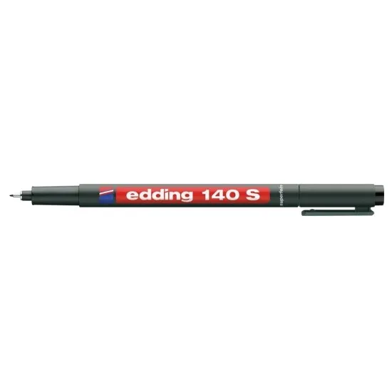 Marker permanent Edding OHP 140S, corp plastic, varf rotund, 0.3 mm, negru Marker permanent Edding OHP 140S, corp plastic, varf rotund, 0.3 mm, negru