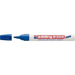 Marker permanent Edding 8300 Industrial, corp metalic, varf rotund, 1.5-3 mm, albastru Marker permanent Edding 8300 Industrial, corp metalic, varf rotund, 1.5-3 mm, albastru
