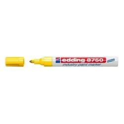 Marker permanent Edding 8750, cu vopsea, corp aluminiu, varf rotund, 2-4 mm, galben Marker permanent Edding 8750, cu vopsea, corp aluminiu, varf rotund, 2-4 mm, galben