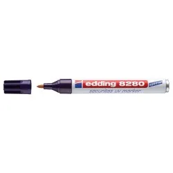 Marker permanent Edding UV 8280, varf rotund, 1.5-3 mm, alb Marker permanent Edding UV 8280, varf rotund, 1.5-3 mm, alb