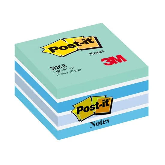 Notite adezive, Post-it, Aquarelle, albastru pastel, 76 x 76 mm, 450 file Notite adezive, Post-it, Aquarelle, albastru pastel, 76 x 76 mm, 450 file