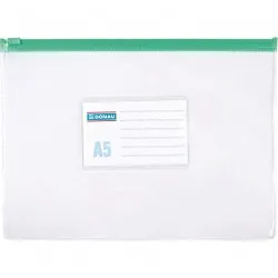 Mapa cu fermoar Donau, A5, plastic