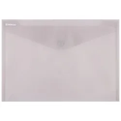 Mapa documente, Donau, A4, inchidere cu capsa, plastic, fumuriu