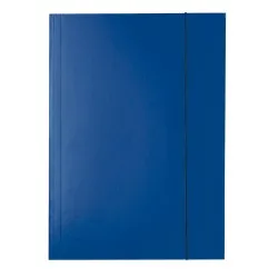 Mapa Esselte Economy din carton, cu elastic, albastru inchis Mapa Esselte Economy din carton, cu elastic, albastru inchis