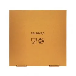 Cutie pizza 28x28x3.5 cm Kraft