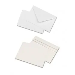 Plic DL, 110 x 220 mm, alb, gumat, 70 g/mp, 25 buc/set