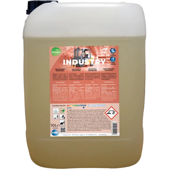 POLGREEN INDUSTRY detergent Manual/Automat pentru indepartarea urmelor de guma(cauciuc), 10L POLGREEN INDUSTRY detergent Manual/Automat pentru indepartarea urmelor de guma(cauciuc), 10L