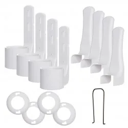 Set Suport Holder Pentru Dispenser - Alb