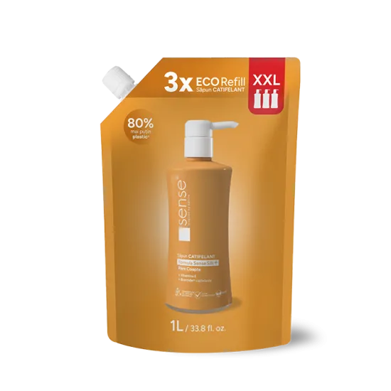 Rezerva Sapun Lichid Gel, SenseSilk+, Pere Coapte, 1L– SENSE Rezerva Sapun Lichid Gel, SenseSilk+, Pere Coapte, 1L– SENSE