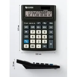 Calculator de birou 12 digiți, 137 x 102 x 31 mm, Eleven CMB1201-BK