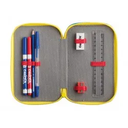 Penar Carioca Color Fabric cu trei compartimente Penar Carioca Color Fabric cu trei compartimente