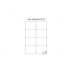 Etichete fără margini C/512
