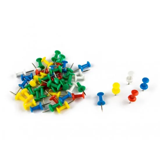 Piuneze pentru panouri de plută, set 10 cutii