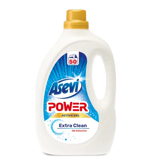 Detergent rufe ASEVI POWER ACTIVE GEL Extra Clean, 2.5 L, 50 spalari Detergent rufe ASEVI POWER ACTIVE GEL Extra Clean, 2.5 L, 50 spalari