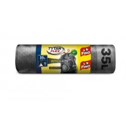 Pungi gunoi Fino Tytan Flex, ultra elastici, gri metalizat, 35 L, 15 buc Pungi gunoi Fino Tytan Flex, ultra elastici, gri metalizat, 35 L, 15 buc