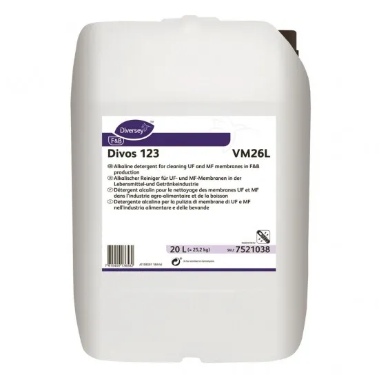 Detergent alcalin cu spumare Divos 123, Diversey, 25.2 kg