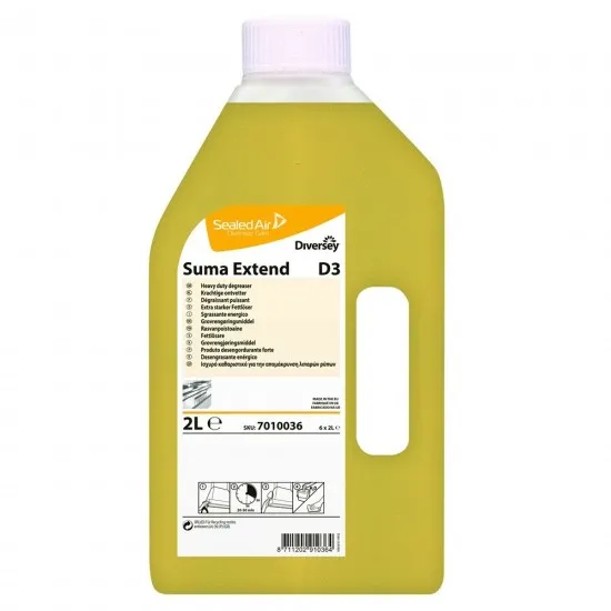 Detergent degresant bucatarie SUMA Extend D3, Diversey, 2L