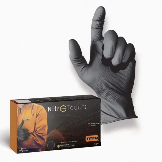 Manuși Nitril Nitro Touch Original - Negru Manuși Nitril Nitro Touch Original - Negru